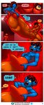 aamon_(james_howard) absurd_res anthro bat big_penis bulge cock_vore comic demon dialogue english_text forced genitals group hi_res huge_penis hyper hyper_genitalia hyper_penis james_howard male male/male mammal onlyfans partially_inside penile penis profanity rape subscribestar text url uvula vore