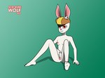 2022 acidskunkwolf anthro breasts clitoral clitoral_masturbation clothing dragon_ball dragon_ball_super eyelashes feet female genitals green_background hat hat_only headgear headgear_only headwear headwear_only hi_res humanoid_feet inner_ear_fluff lagomorph leporid mammal masturbation mostly_nude nipples nude pink_inner_ear pink_nose plantigrade pussy rabbit red_eyes simple_background soles solo sorrel tagme toes tuft white_body