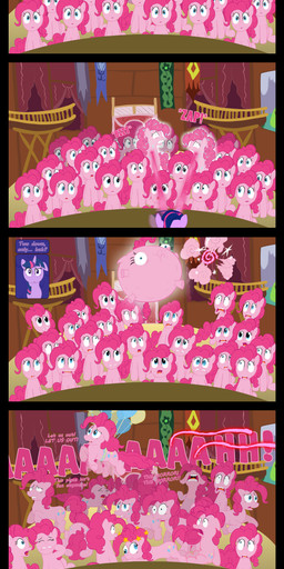 asking asking_why attached_to_balloon balloon balloon_support banner blue_eyes bodily_fluids buzzing calling_for_release clone crash cutie_mark dialogue different_sound_effects dirt exclamation_point extruded_text female feral fur hair hanging_from_balloon horn iconography inflatable inflatable_support magic multicolored_hair name_drop name_in_dialogue onomatopoeia open_mouth outline_text pink_body pink_fur pink_hair purple_body purple_eyes purple_fur purple_hair quadruped question_mark repeated_dialogue repeated_text running screaming sign sound_effects spiral sweat sweatdrop sweatdrop_(iconography) tail text two_tone_hair vowelless vowelless_sound_effect zapped ultrathehedgetoaster friendship_is_magic hasbro my_little_pony mythology pinkie_pie_(mlp) twilight_sparkle_(mlp) avian bird earth_pony equid equine horse mammal mythological_creature mythological_equine pony unicorn 2013 absurd_res comic english_text hi_res long_image tall_image