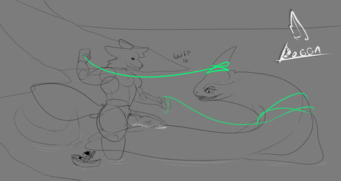 animal_genitalia animal_penis anthro boat bodily_fluids breasts canine_genitalia canine_penis duo female feral genital_fluids genitals herm horn intersex intersex/female island macro penis precum rope sea sitting size_difference size_play straddling vehicle vulva water watercraft doggasaurio netflix the_sea_beast dogga red_(the_sea_beast) aquatic canid canine canis kaiju mammal monster red_bluster sea_monster wolf digital_drawing_(artwork) digital_media_(artwork) hi_res sketch