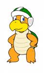 ambiguous_gender anthro barefoot biped feet simple_background solo white_background stargalaxy mario_bros nintendo hammer_bro koopa reptile scalie hi_res