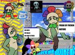 ambiguous_gender bodily_fluids degradation genital_fluids peeing profanity self_degradation solo text urethra urine urine_stream watersports webcore audiht dandy's_world dandy_(dandy's_world) humanoid toons_(dandys_world) english_text male_(lore)