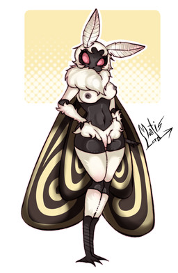 anthro breasts herm intersex solo mantis_lord arthropod insect lepidopteran moth absurd_res hi_res