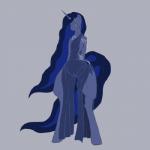 1:1 anthro avgvst camel_toe equid equine female friendship_is_magic hasbro horn horse mammal my_little_pony pony princess_luna_(mlp) solo