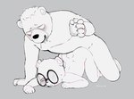 anthro ass_up bodily_fluids drooling drunk duo eyewear glasses male saliva sex slightly_chubby substance_intoxication hunik unicorn_wars padre_(unicorn_wars) sargento_caricias bear mammal 2023 hi_res