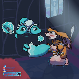 balls balls_expansion cock_vore creature_inside expansion genital_expansion genitals male penetration penile penis unwilling_pred urethral urethral_penetration vore water trapknight beastieball deltarune undertale_(series) bandicoot bandicraft beastie_(species) darkner elemental_creature mammal marsupial mizzle_(deltarune) water_creature 1:1 digital_drawing_(artwork) digital_media_(artwork) hi_res shaded simple_shading
