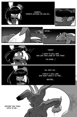 4_eyes anthro biped black_sclera bunny_costume clothing costume female female_anthro fight group inner_monologue male male_humanoid multi_eye on_ground punch scared shaking text thinking trembling unconscious wide_eyed wounded cuchuflin nintendo pokemon andre_(cuchuflin) generation_4_pokemon humanoid lopunny pokemon_(species) 2026 absurd_res comic digital_drawing_(artwork) digital_media_(artwork) english_text greyscale hi_res monochrome