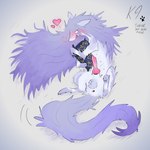 animal_genitalia animal_penis anus balls blue_body blue_fur blush bodily_fluids canine_genitalia canine_penis cum ejaculation erection feral feral_with_hair fur genital_fluids genitals hair hands-free high-angle_view holding_object holding_pillow knot long_hair looking_at_viewer lying male on_side orgasm penis pillow presenting sheath simple_background solo toony white_background k9derg_(artist) 1:1 2025 absurd_res digital_media_(artwork) hi_res
