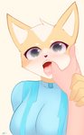 anthro black_nose blush breasts crossgender disembodied_hand duo female finger_fetish finger_in_mouth finger_play fingers mtf_crossgender simple_background tongue tongue_out white_background zero_suit voicedbarley metroid nintendo star_fox fox_mccloud zerosuit_fox canid canine fox human mammal 2019 absurd_res hi_res