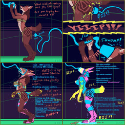 4-panel accessory after_transformation anthro before_transformation bodily_fluids bottomwear braided_hair brainwashing breast_expansion breasts butt butt_expansion chest_wraps clothing countershade_face countershade_paws countershade_torso countershading curious dialogue dripping dripping_vulva drone dronification electric_shock electrical_plug expansion feeding_tube female forced forced_drinking forced_transformation four_frame_sequence fur genital_fluids glowing glowing_pussy_juice growth hair hair_accessory hair_ring hip_markings holding_object hypnosis hypnotic_visor identity_death imminent_transformation lactating leaking_milk leaking_pussy_juice leaking_vagina leg_markings loincloth looking_up markings medical_instrument mid_transformation mind_control mind_wipe multicolored_body multicolored_fur multiple_orgasms neck_bulge onomatopoeia orgasm overstimulation paws puddle rape reprogramming ringed_eyes scientific_instrument sex side_view solo sound_effects species_transformation standing striped_body striped_fur stripes struggling text topwear torn_clothing torn_topwear transformation transformation_sequence tube_in_mouth unusual_bodily_fluids unusual_genital_fluids unusual_lactation unusual_vaginal_fluids vaginal_fluids vaginal_fluids_on_clothing vaginal_fluids_on_ground vaginal_fluids_puddle wraps x-ray_view anonymous_artist deltarune undertale_(series) shess'kah canid canine canis ethiopian_wolf mammal werewire absurd_res comic hi_res sequence