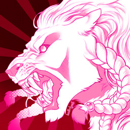 abstract_background anthro bodily_fluids braided_hair dripping ears_down fangs fangs_bared hair long_hair male mane open_mouth pivoted_ears saliva saliva_drip saliva_string solo teeth caesarus thokk_(invincible) felid lion mammal pantherine 1:1 hi_res line_art portrait