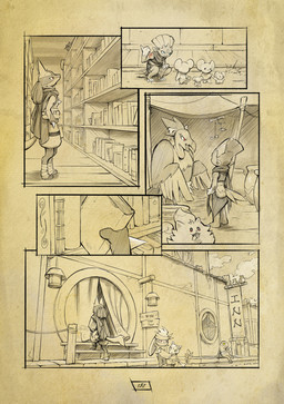 anthro arm_scar arm_tattoo biped blue_eyes book chest_spike claws eyelashes female feral fur group hand_spike light male open_mouth outside page_number pouch_(clothing) red_eyes red_tattoo scar spikes spikes_(anatomy) sunlight tail tattoo text toe_claws truescorn nintendo pokemon pokemon_mystery_dungeon spike_chunsoft asche_(truescorn) orchid_(truescorn) croagunk cubone generation_10_pokemon generation_1_pokemon generation_4_pokemon generation_5_pokemon generation_8_pokemon generation_9_pokemon lucario mandibuzz maushold maushold_(family_of_four) persian_(pokemon) pidove pokemon_(species) pombon raboot rookidee weavile 2026 absurd_res comic english_text hi_res huge_filesize
