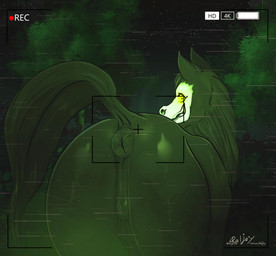anatomically_correct anatomically_correct_anus anatomically_correct_genitalia anatomically_correct_vulva animal_genitalia animal_vulva anthro anus black_body black_fur bodily_fluids butt camera_view curvy_figure equine_anus equine_genitalia equine_vulva female feral fur genital_fluids genitals looking_at_viewer looking_back night outside plant presenting presenting_anus presenting_hindquarters presenting_vulva puffy_anus raised_tail rear_view smile solo tail text tree vaginal_fluids vulva wide_hips yellow_sclera raljoy night-mare equid equine horse mammal 2022 digital_drawing_(artwork) digital_media_(artwork) english_text signature url