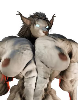 abs anthro biceps big_muscles black_nose breasts female fur glowing glowing_eyes grey_body grey_fur huge_muscles hyper hyper_muscles muscular muscular_female nipples nude pecs pecs_with_breasts simple_background solo white_background hutska_(artist) blizzard_entertainment warcraft canid mammal werecanid werecreature worgen 3d_(artwork) 3d_animation animated digital_media_(artwork) no_sound short_playtime video