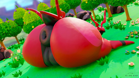 anus big_anus big_butt butt female feral genitals huge_anus huge_butt huge_thighs hyper hyper_butt puffy_anus quadruped rear_view simple_background solo thick_thighs vulva wide_hips geodat nintendo pokemon generation_5_pokemon pokemon_(species) scolipede 16:9 2023 3d_(artwork) 4k absurd_res alternate_version_at_source digital_media_(artwork) hi_res widescreen