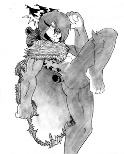 animal_skin anthro arm_tuft big_breasts big_ears big_hands bobtail breasts butt ear_tuft elbow_tuft eyebrows female fur hair inner_ear_fluff markings multicolored_body multicolored_fur one_eye_obstructed pelt_clothing pupils short_hair short_tail shoulder_tuft simple_background slit_pupils solo spots spotted_body spotted_fur tail thick_eyebrows thick_thighs tuft two_tone_body two_tone_fur white_background efradraws northwind_(efradraws) yamane_(efradraws) felid feline lynx mammal absurd_res graphite_(artwork) hi_res monochrome sketch traditional_media_(artwork)