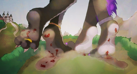 anthro duo feet foot_fetish gore macro male male/male paws kagesama mythology dragoflammeus dragon mythological_creature mythological_scalie scalie absurd_res hi_res