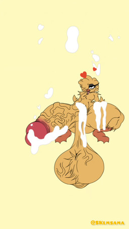 anthro balls big_balls big_penis ejaculation genitals glans huge_balls huge_penis humanoid_genitalia humanoid_penis hyper male masturbation moan penis scrotum_flap solo klmsama 9:16 animated hi_res short_playtime sound video