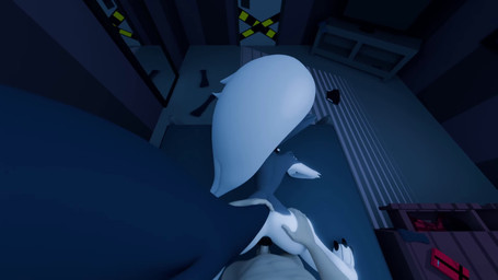 all_fours animal_genitalia animal_vulva anthro anthro_penetrated arm_tuft ass_up bed bedroom butt canine_genitalia canine_vulva cheek_tuft clothing collar doggystyle duo elbow_tuft electronics facial_tuft female first_person_view from_behind_position fur furniture genitals hair human_on_anthro human_penetrating human_penetrating_anthro interspecies looking_at_viewer looking_back looking_pleasured male male/female male_penetrating night nude on_bed on_model penetration penis phone red_sclera sex smile tail tail_grab teeth tuft vaginal vaginal_tugging white_body white_fur tumbunski thedogoftin_(modeler) hellaverse helluva_boss mythology loona_(helluva_boss) canid canid_demon canine demon hellhound human mammal mythological_canine mythological_creature 3d_(artwork) 3d_animation animated digital_media_(artwork) hi_res long_playtime loop webm