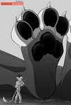 4_toes ambiguous_gender anthro barefoot biped black_body black_fur black_horn black_nose black_pawpads black_text bodily_fluids bottomwear breath cellphone claws clothed clothing duo electronics extreme_size_difference faceless_anthro faceless_character feet fingers foot_focus fur fur_markings fur_tuft grey_background grey_body grey_bottomwear grey_claws grey_clothing grey_fur grey_hoodie grey_markings grey_pants grey_topwear half-closed_eyes hand_on_cheek head_tuft hindpaw holding_cellphone holding_object holding_phone hoodie horn larger_ambiguous larger_anthro long_tail looking_at_foot looking_at_paw looking_up lying male markings multicolored_body multicolored_fur narrowed_eyes nude on_back on_ground pants paw_shot paw_tuft pawpads paws phone pointed_tail scared side_view simple_background size_difference smaller_anthro smaller_male smartphone standing sweat tail text thin_tail three-quarter_view toes topwear tuft twitter_logo walking white_body white_fur white_markings white_text worried beherit patreon twitter deviltod zim_(zimskunk) ambiguous_species canid canine demon fox mammal 2021 digital_drawing_(artwork) digital_media_(artwork) english_text greyscale hi_res monochrome sketch url watermark