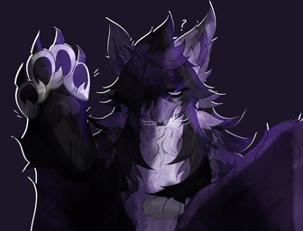 anthro feet foot_focus hindpaw male pawpads paws presenting question_mark sleeepygatoo whiskers nintendo pokemon felid feline generation_5_pokemon hybrid mammal pokemon_(species) zorua hi_res