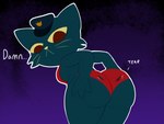 anthro big_butt butt clothing female one-piece_swimsuit police police_hat solo swimwear torn_clothing weirdkoaladream night_in_the_woods aunt_molly_(nitw) felid feline mammal 4:3 hi_res