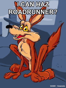 3_toes 4_fingers abstract_background all_fours anthro arm_tuft athletic athletic_anthro athletic_male belly bent_legs biped black_eyes black_nose brown_body brown_fur calf_tuft canyon casual_nudity chest_tuft collarbone desert ears_outwards elbow_tuft eyebrows fangs feet finger_tuft fingers fluffy fluffy_chest forearm_tuft forearms fur humanoid_hands humanoid_heel knee_tuft knees_up leg_tuft male multicolored_body multicolored_fur nude open_mouth outside paws pecs pivoted_ears plantigrade pose raised_tail ribs shoulder_tuft skinny smile smiling_at_viewer solo tail tan_belly tan_body tan_eyebrows tan_fur teeth text toe_tuft toes toony tuft two_tone_body two_tone_fur white_text wide_eyed yellow_sclera stevethedragon i_can_has_cheezburger? looney_tunes warner_brothers wile_e._coyote canid canine canis coyote mammal 2010 3:4 artist_name colored dated digital_drawing_(artwork) digital_media_(artwork) english_text meme pinup shaded