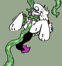 3_tentacles andromorph andromorph/male andromorph_penetrated anthro bdsm belly big_butt big_clitoris big_tail big_vulva blush bodily_fluids bondage bound breath butt clenched_teeth clitoral_hood clitoris cuff_(restraint) drooling drooling_tongue erection fist fluffy fluid-body forced forced_exposure forced_orgasm frown fur genital_fluids genitals green_tentacles hair hands_behind_back intersex intersex/male intersex_penetrated male messy_fur messy_hair orgasm panting paws penetration raised_leg restraints saliva shaking solo spikes stuck t_dick t_dick_penetrated tail teeth tentacle_penetration tentacles toony unsure vaginal_fluids vulva white_body white_fur princeguts mr.smiles_(princeguts) cyclops trans_(lore) trans_man_(lore)
