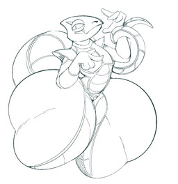 4_fingers anthro armor belt big_butt body_armor bottom_heavy butt clothed clothed_anthro clothed_male clothing curled_tail fingers gloves handwear huge_butt huge_hips hyper hyper_butt hyper_hips male pupils scar shoulder_armor slit_pupils small_waist smile snout solo suit tail wide_hips boot_(artist) nintendo star_fox leon_powalski chameleon lizard reptile scalie 2021 black_and_white monochrome portrait sketch three-quarter_portrait