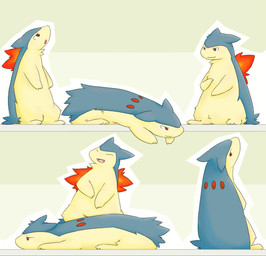 badger cute fire kinoko lying mustelid nintendo pokémon red_eyes sitting standing typhlosion video_games wolverine
Rating: Safe
Score: 4
User: Luminocity
Date: February 21, 2014