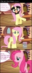 2013 absurd_res comic cutie_mark english_text equid equine feathered_wings feathers female feral fluttershy_(mlp) friendship_is_magic fur green_eyes hair hasbro hi_res mammal my_little_pony mythological_creature mythological_equine mythology paint pegasus pink_body pink_fur pink_hair recolor_(disambiguation) scootaloooo_(artist) text wings yellow_body yellow_feathers yellow_fur
