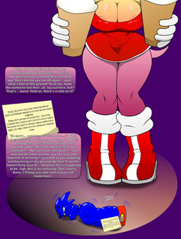 breasts cleavage clothed clothing crossgender dildo dildo_transformation duo female gender_transformation genitals inanimate_transformation larger_female nipples sex_toy sex_toy_transformation shrinking size_difference size_transformation thick_thighs transformation vulva myicrolewdz xxbluespinxx sega sonic_the_hedgehog_(series) amy_rose sonic_the_hedgehog eulipotyphlan hedgehog mammal absurd_res hi_res