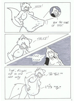 after_vore belly big_belly breasts duo female female_pred female_prey genitals overweight text vore vulva ndnode wolfette_(character) animal_humanoid canid canid_humanoid canine canine_humanoid human humanoid mammal mammal_humanoid wolf_humanoid 2011 comic english_text hi_res