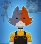 abstract_background anthro black_clothing black_eyes black_topwear black_vest choker clothing dot_eyes female fur grey_body grey_fur jewelry looking_at_viewer multicolored_body multicolored_fur necklace orange_body orange_fur shirt simple_eyes solo text topwear vest white_body white_fur yellow_clothing yellow_shirt yellow_topwear espectro111222 epic_games fortnite cate_meowdy calico_cat domestic_cat felid feline felis mammal 2025 artist_name digital_drawing_(artwork) digital_media_(artwork) headshot_portrait hi_res portrait watermark