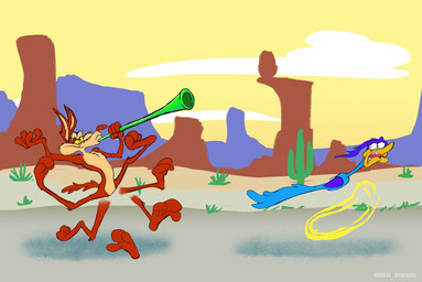 3_toes 4_fingers abstract_background anthro arched_soles arm_tuft athletic athletic_anthro athletic_male beak belly biped black_eyes blowing blue_body blue_feathers brown_body brown_fur brown_nose cactus canyon casual_nudity chasing chest_tuft cloud cloudy_sky curling_toes desert duo elbow_tuft eyebrows feathered_wings feathers feet fingers fleeing fur glance glancing_back googly_eyes head_feathers humanoid_feet humanoid_hands humanoid_heel knee_tuft leg_tuft looking_at_another looking_back looking_back_at_another male midair multicolored_body multicolored_feathers multicolored_fur musical_instrument nude nudist outside painted_background paws pecs plant plantigrade purple_body purple_feathers road running saguaro sand scared shadow shoulder_tuft shrub skinny sky skyscape smile soles spread_toes tail tail_feathers tan_belly tan_body tan_eyebrows tan_fur teeth teeth_showing text toes toothed_beak tuft two_tone_body two_tone_feathers two_tone_fur vuvuzela wide_eyed wind_instrument wings yellow_beak yellow_legs yellow_sclera yellow_sky stevethedragon looney_tunes warner_brothers road_runner_(looney_tunes) wile_e._coyote avian bird canid canine canis coyote cuculiform greater_roadrunner mammal new_world_ground_cuckoo roadrunner 2010 artist_name colored dated digital_drawing_(artwork) digital_media_(artwork) flat_colors sketch