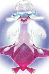 ambiguous_gender fangs looking_at_viewer open_mouth solo teeth yellow_eyes ecru_(artist) nintendo pokemon generation_3_pokemon generation_7_pokemon latias legendary_pokemon nihilego pokemon_(species) ultra_beast 2:3 hi_res