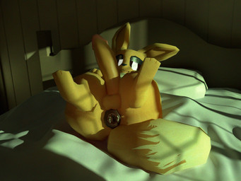 3d_background anthro anus balls bed bed_sheet bedding bedroom bedroom_eyes big_butt big_penis brown_body butt erection fur furniture genitals glans humanoid_genitalia humanoid_penis lying lying_on_bed male narrowed_eyes night nude on_back on_bed paws penis pillow presenting presenting_hindquarters puffy_anus pupils seductive smile solo tail white_pupils rem3dy nintendo pokemon eevee generation_1_pokemon mammal pokemon_(species) 3d_(artwork) 4:3 digital_media_(artwork) mixed_media