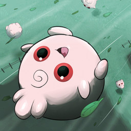 ambiguous_gender day featureless_arms featureless_feet feet fence floating fur grass group head_tuft high-angle_view leaf open_mouth open_smile outside pink_body pink_fur pink_tongue plant pupils red_eyes shadow smile solo_focus tongue tuft wind spicyichizo nintendo pokemon generation_2_pokemon igglybuff pokemon_(species) waddling_head 1:1 2025 absurd_res hi_res shaded