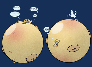 anthro anus belly big_belly body_inflation cunnilingus duo ejaculation female foreskin fur genitals huge_belly hyper hyper_belly hyper_inflation inflation male male/female nude oral orange_body orange_fur penis round_body sex spherical_inflation tan_body tan_fur text vaginal inflateresponsibly aggretsuko sanrio resasuke retsuko ailurid mammal red_panda 2026 absurd_res alpha_channel english_text hi_res