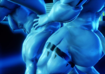 andromorph anthro barazoku butt genitals group intersex male male/male nipple_piercing nipple_ring nipples pecs penetration piercing pool ring_piercing trio vulva intaneloid benja_intaneto_(utau) hausu_mukade ryoma_murai canid canine canis domestic_dog fox husky mammal nordic_sled_dog spitz wolf 3d_(artwork) digital_media_(artwork) hi_res