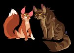 2017 absurd_res alpha_channel ambiguous_feral ambiguous_gender bramblestar_(warriors) brown_body brown_fur canon_couple countershade_fur countershading digital_drawing_(artwork) digital_media_(artwork) dipstick_tail domestic_cat duo ear_tuft eyebrows feet felid feline felis female_(lore) feral flat_colors fluffy fluffy_tail fur gloves_(marking) graystripe64 green_eyes hi_res inner_ear_fluff male_(lore) mammal markings multicolored_body multicolored_fur notched_ear orange_body orange_eyes orange_fur paws quadruped scar simple_background sitting smile squirrelstar_(warriors) striped_body striped_fur stripes tabby_cat tail tail_markings tan_body tan_fur transparent_background tuft warriors_(book_series) white_body white_fur white_tail_tip