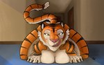 female front_view licking licking_lips looking_at_viewer nude nude_anthro nude_female tongue tongue_out magnificent-arsehole elizaveta_(magnificent-arsehole) felid feline mammal pantherine tiger 16:10 absurd_res hi_res widescreen