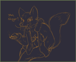 anthro bottomless breasts clothed clothing coat drugs female hand_in_pocket holding_object inner_boob jacket jacket_only marijuana open_clothing open_coat open_mouth open_topwear pockets red_sclera sitting small_breasts smoking smoking_marijuana solo substance_intoxication text tongue topwear topwear_only axentooth mammal_squad! lika_(mammal_squad!) canid canine fox mammal line_art