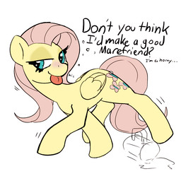 blue_eyes blush cutie_mark dialogue drunk feathered_wings feathers female fur hair pink_hair solo substance_intoxication suggestive text tongue tongue_out wings yellow_body yellow_feathers yellow_fur mewball third-party_edit friendship_is_magic hasbro my_little_pony mythology fluttershy_(mlp) equid equine mammal mythological_creature mythological_equine pegasus 1:1 english_text