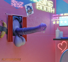 animal_genitalia animal_penis anthro balls banana big_balls big_penis blue_body bodily_fluids booth booth_(structure) booth_seating cum curtains curtains_open ejaculation equine_genitalia equine_penis erection food fruit genital_fluids genitals gesture hand_gesture huge_balls huge_penis leaking leaking_cum leaking_precum male nervous penis plant pointing pointing_at_self precum shy solo vein veiny_penis drboumboom32 mythology flint_(frihskie) humanoid mythological_creature 3d_(artwork) digital_media_(artwork)