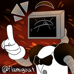 5_fingers ambiguous_gender ambiguous_humanoid black_bow_tie blush blush_lines bow_tie brown_eyebrows button_(fastener) clothed clothed_ambiguous clothed_humanoid clothing eyebrows eyelashes fingers floating_eyebrows gloves grey_arms grey_head handwear light machine mouthless noseless not_furry screen screen_face simple_background solo text topwear vest white_clothing white_gloves white_handwear white_topwear white_vest flamigoat the_oddities_of_olsway diane_(flamigoat) humanoid robot robot_humanoid 1:1 2024 artist_name colored digital_drawing_(artwork) digital_media_(artwork) english_description hi_res lighting redraw female_(lore)