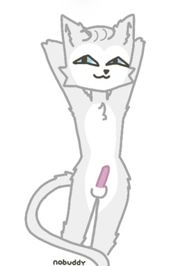 anthro armpit_hair balls black_nose blue_eyes body_hair casual_nudity chest_tuft countershade_torso countershading ears_up erection front_view fur genitals hands_behind_head head_tuft looking_at_viewer male narrowed_eyes nude nude_anthro nude_male penis pink_penis smile solo standing stretching tail tuft white_body white_fur nobuddy the_battle_cats d'artanyan_(the_battle_cats) domestic_cat felid feline felis mammal hi_res