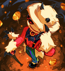 anthro beady_eyes black_claws bottomwear claws clothed clothing coin fur high-angle_view holding_object holding_staff male male_anthro multi_eye open_mouth pants pattern_bottomwear pattern_clothing pattern_pants red_clothing red_topwear solo staff standing striped_bottomwear striped_clothing striped_pants stripes tan_body tan_fur topwear corzh77 arachnid arthropod spider absurd_res hi_res