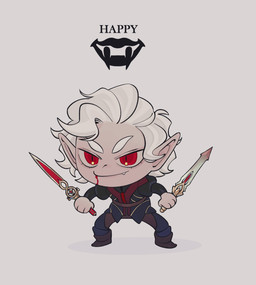 blood blood_on_face blood_on_mouth bodily_fluids chibi dagger hair humanoid_pointy_ears humor male melee_weapon not_furry pointy_ears simple_background solo text weapon white_hair c0nill baldur's_gate baldur's_gate_3 bioware dungeons_and_dragons electronic_arts hasbro larian_studios wizards_of_the_coast astarion_(baldur's_gate) elf humanoid vampire english_text hi_res