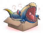 4:3 ambiguous_gender box canes-cm capcom container dragon european_mythology feral if_it_fits_i_sits_(meme) in_box in_container leviathan_(mh) meme monster_hunter mythological_creature mythological_scalie mythology nibelsnarf reptile scalie simple_background solo tail western_dragon white_background wyvern